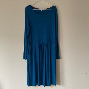 Boden Teal Long Sleeve Dress with Pockets | Women’s US 16 R UK 20 R